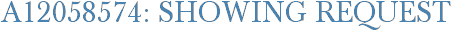 A12058574: Showing Request
