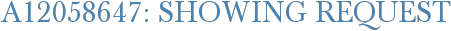 A12058647: Showing Request