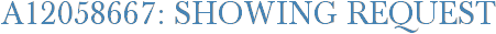 A12058667: Showing Request
