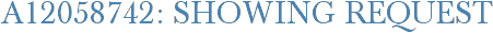 A12058742: Showing Request