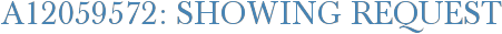 A12059572: Showing Request