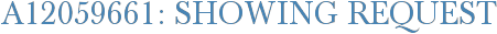 A12059661: Showing Request
