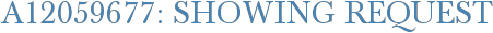 A12059677: Showing Request