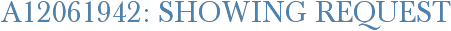 A12061942: Showing Request
