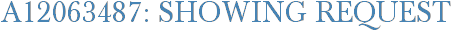 A12063487: Showing Request