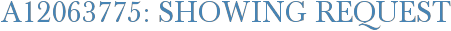 A12063775: Showing Request