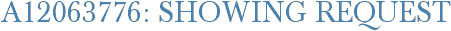 A12063776: Showing Request