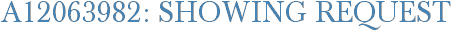 A12063982: Showing Request