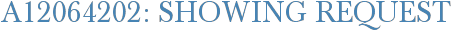 A12064202: Showing Request
