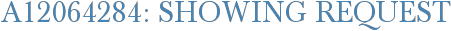 A12064284: Showing Request