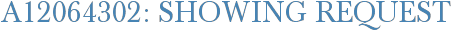 A12064302: Showing Request