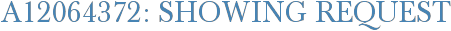 A12064372: Showing Request