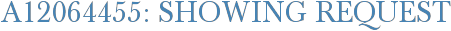 A12064455: Showing Request