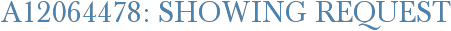 A12064478: Showing Request