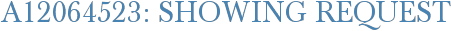 A12064523: Showing Request