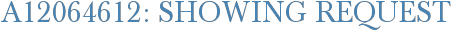 A12064612: Showing Request