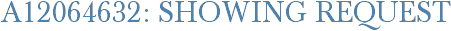 A12064632: Showing Request
