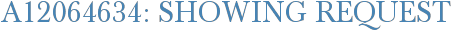 A12064634: Showing Request