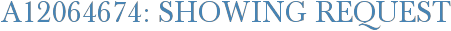 A12064674: Showing Request
