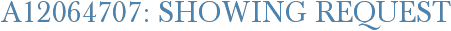 A12064707: Showing Request