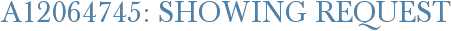 A12064745: Showing Request