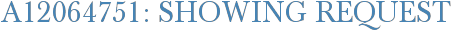 A12064751: Showing Request