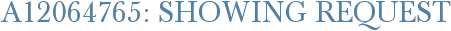 A12064765: Showing Request