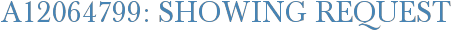 A12064799: Showing Request