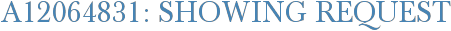 A12064831: Showing Request