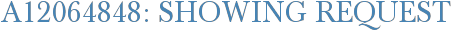 A12064848: Showing Request