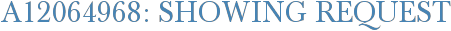 A12064968: Showing Request