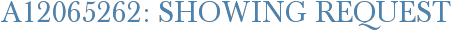 A12065262: Showing Request