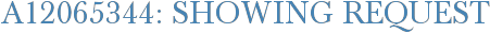 A12065344: Showing Request