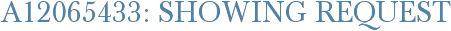 A12065433: Showing Request