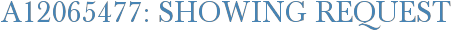 A12065477: Showing Request