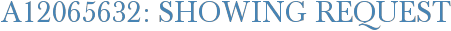 A12065632: Showing Request