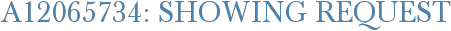 A12065734: Showing Request