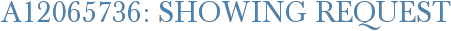 A12065736: Showing Request
