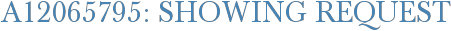 A12065795: Showing Request