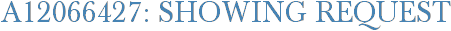 A12066427: Showing Request