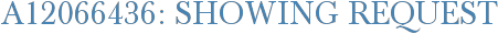 A12066436: Showing Request