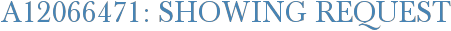 A12066471: Showing Request