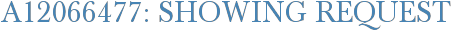 A12066477: Showing Request