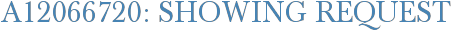 A12066720: Showing Request