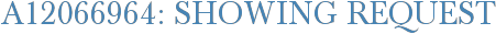 A12066964: Showing Request