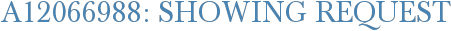 A12066988: Showing Request