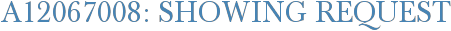 A12067008: Showing Request