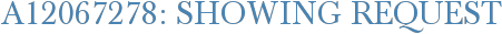 A12067278: Showing Request
