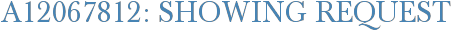 A12067812: Showing Request