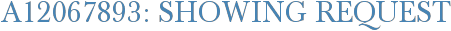 A12067893: Showing Request